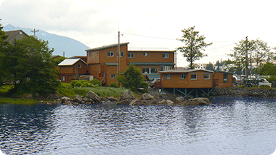 Lodge from the Alaskan Water