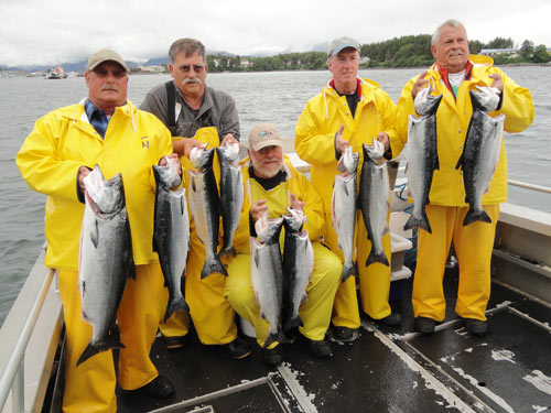 Silver salmon are starting to show up in Sitka