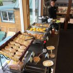 Breakfast Buffet Line At Wild Strawberry Lodge, Alaska Premier Charters Inc.