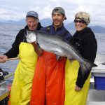 Johnny Holding up a Nice King Salmon