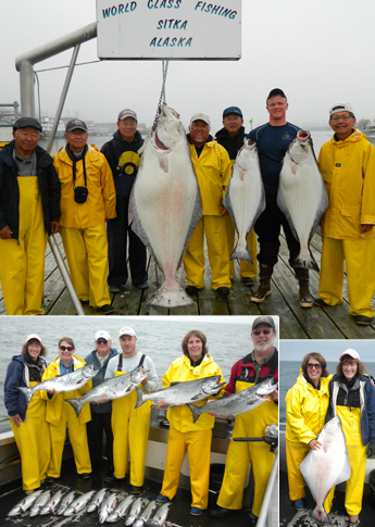 7 21 2012 Sid’s 188 lb halibut and lots of other fish to go around