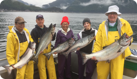 sitka alaska, wild strawberry lodge, halibut, salmon