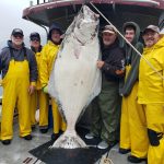 8-2-22 Photo of the Day - The High Roller rolled in with a 285 lb. Halibut!